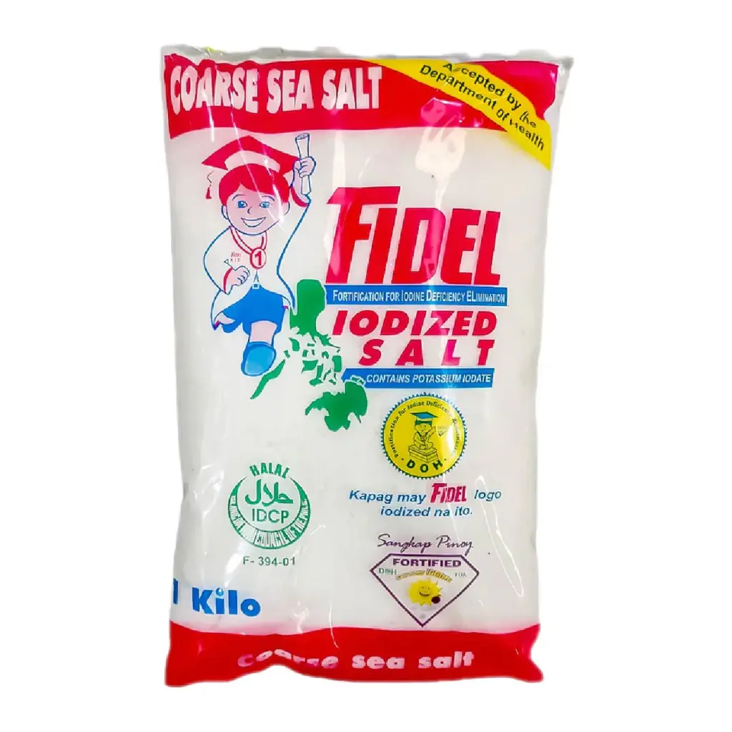 FIDEL IODIZED SALT (COARSE) 1kgx12's